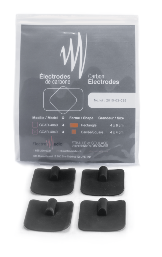 Square Reusable Carbon Electrodes